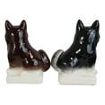 thumbnail image 3 of Ceramic 'Not Fat' Black Brown Huskies Dogs Salt And Pepper Shakers Figurine Set, 3 of 6