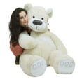 thumbnail image 1 of American Made Giant White Teddy Bear Soft 55 Inches Almost 5 Feet Tall, 1 of 1