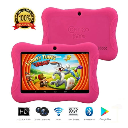Contixo 7” Kids Learning Tablet V8-3 Android 8.1 Bluetooth WiFi Camera for Children Infant Toddlers Kids 16GB Parental Control w/Kid-Proof Protective Case (Best Search Engine For Android Tablet)