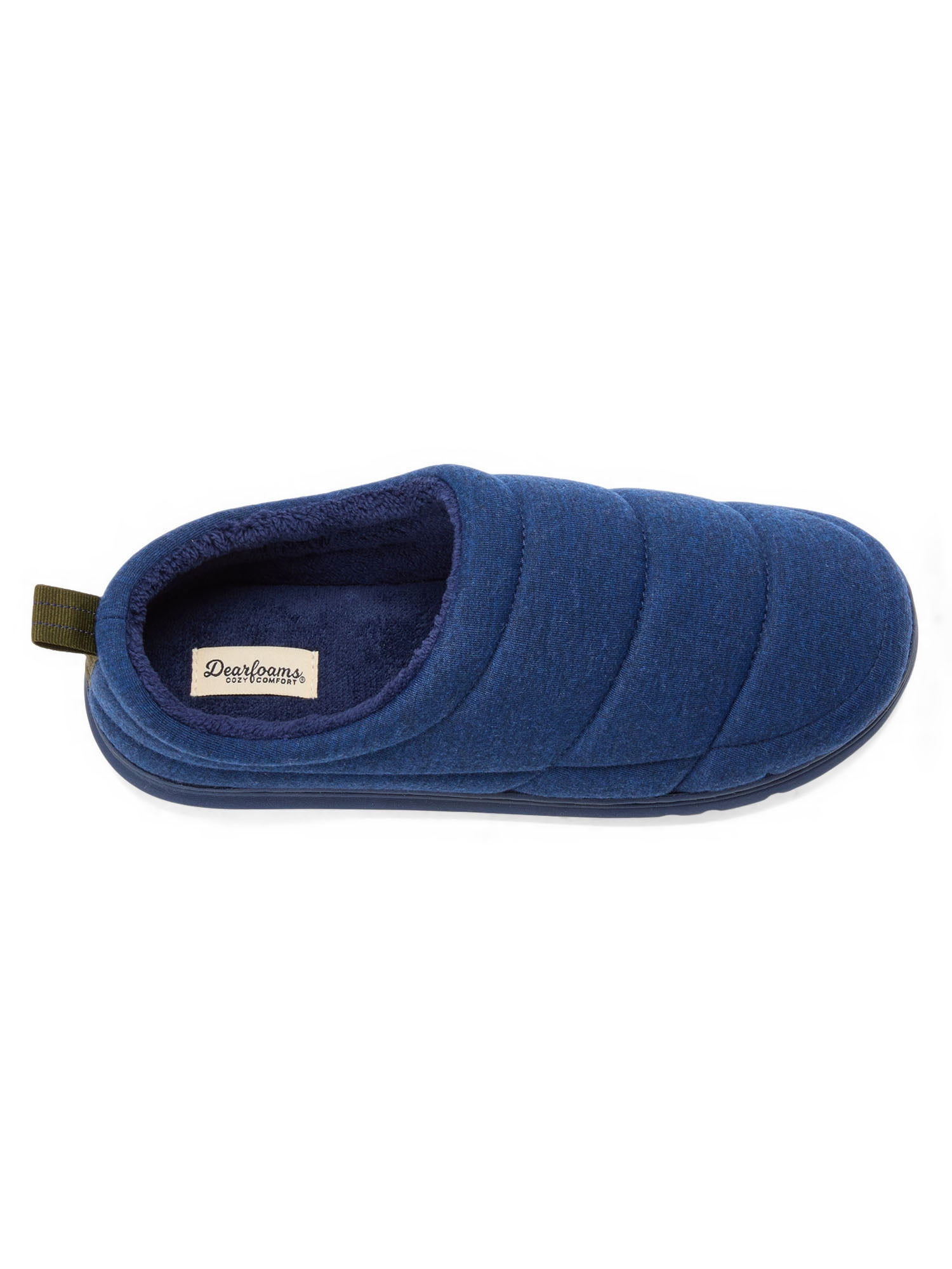 Dearfoams Cozy Comfort Men's Jersey Closeback Slippers