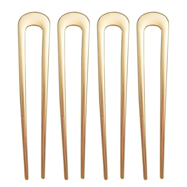 GOOHOCHY 4 Uds. Horquilla en forma de U, horquilla para el pelo estilo Updo Vintage, horquilla para el pelo francesa, pasador para moño para mujer