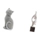 thumbnail image 5 of Figura De Gato De Resina, Escultura De Arte Abstracto, Adorno Decorativo De Animal Para Sala De Estar, Dormitorio, Oficina, Estantería, Mesa De Centro, Decoración, 5 of 8