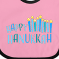 thumbnail image 4 of Inktastic Happy Hanukkah with Candles Boys or Girls Baby Bib, 4 of 4