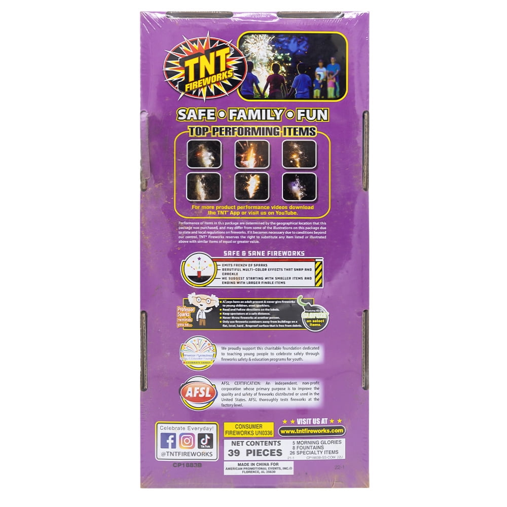 TNT Fireworks Fun Blast, Ground Based Fountain Assortment, Any Occasion