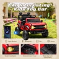 thumbnail image 4 of iYofe Ford Ford Bronco Raptor Electric Ride on Cars for Kids, 12V Powered Ride on Toys Truck with Remote Control, 4 Wheels, Spring Suspension, Red, 4 of 7