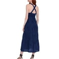 thumbnail image 2 of Roberta Roller Rabbit Women's Ibera Dress Large Navy Blue, 2 of 3