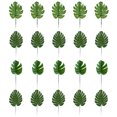 thumbnail image 1 of Coofit Artificial Leaves Stems Realistic 20PCS Fake Leaf Faux Greenery Leaf for Home, 1 of 10