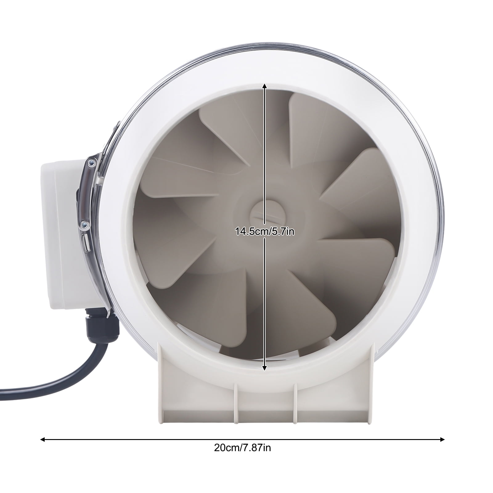 ChicHomey 110V ​​75W Pipe Fan with 540m³/h Airflow,38dB Low Noise,Moisture-proof,Exhaust Blower Fans  for Kitchen, Garage & Home Ventilation​​