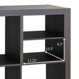 Better Homes & Gardens H Shelf Cube Organizer Insert, Tobacco Oak ...