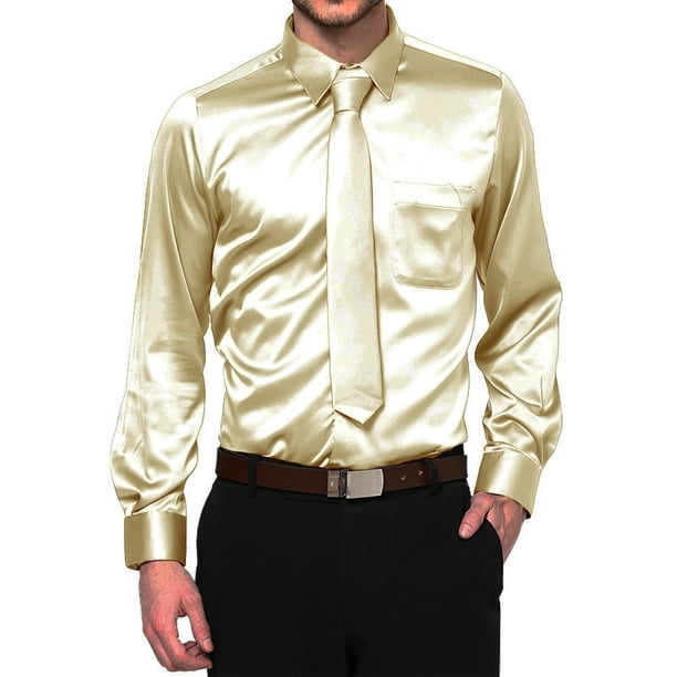 Daniel Ellissa - Boys Satin Long Sleeve Dress Shirt - Walmart.com ...