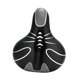thumbnail image 3 of Asiento de bicicleta de repuesto, ancho, cómodo, impermeable, hueco en el centro, para interior y exterior. Plata, 3 of 9
