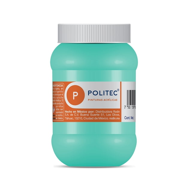 Pintura POLITEC 500 ml Verde Pálido No Tóxica
