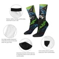 thumbnail image 3 of Fuzoiu Realistic Style Wolf Warrior Print Athletic Crew Socks for Men & Women,Casual Crew Socks,Above Ankle Crew Socks for Business, Casual, 3 of 6