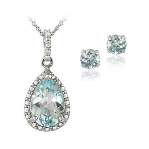 Teardrop Necklace & Earring Set
