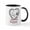 White/Black Inside, variant on CafePress - Snoopy Just Be Happy Mugs - 11 oz Ceramic Mug - Novelty Coffee Tea Cup