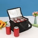thumbnail image 4 of Bolsa de aislamiento Bebida portátil Cerveza Foil Cooler Almuerzo Paquete térmico (S) Negro JShteea El nuevo, 4 of 6