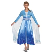 Disguise Elsa Fancy-Dress Costume for Adults with Deluxe Design, Womens, Halloween