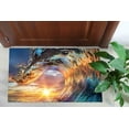 thumbnail image 6 of Sunset Light in Wave Art, Crest Shape Rug, Sea Landscape Rug, Dining Room Rug, Office Decor Rug, Crest Rug, Coastal Rugs, Door Mat Rug, 2.6'x9.2' - 80x280 cm, 6 of 8