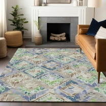 Addison Rugs Chantille Indoor/Outdoor Transitional Diamonds Beige Washable Rectangle Rug, 10' x 14'