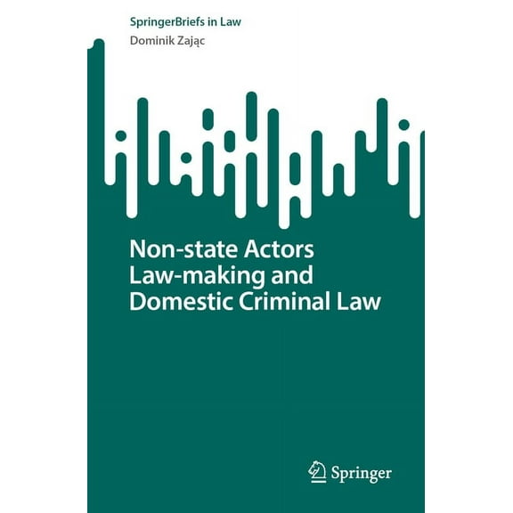 Springerbriefs in Law Non-State Actors Law-Making and Domestic Criminal Law, (Paperback)
