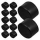 thumbnail image 5 of 12 protectores redondos antideslizantes para patas de silla, de PVC, para suelos de madera, 22 mm, color negro, 5 of 7