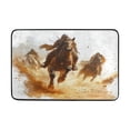 thumbnail image 5 of Bath Curtain & Non-Slip Bath Mat Set 12-Grommet Shower Curtain Memory Foam Bath Rug Majestic Horses, 5 of 8