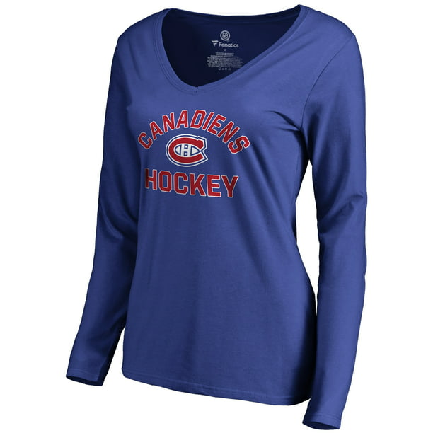 Montreal Canadiens Women's Overtime Sleeve T-Shirt - Royal Walmart.com Walmart.com