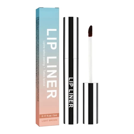 Hessimy Peel Off Lip Liner, Matte Nude Lip Tattoo Liner, Outlining Lip Shape Long Lasting Lip Stain, Showing Natural Lip Color, Soft Delicate Lip Blam Lip Liner