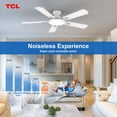 thumbnail image 4 of Ventilador de techo TCL, 132 cm, montaje empotrado, luz remota, 6 velocidades, 4 of 9