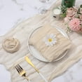 thumbnail image 1 of YAOMOBB Soft Fabric Napkins Boho Solid Color Napkins Reusable Washable Gauze for Baby Shower or Wedding Party, 1 of 7