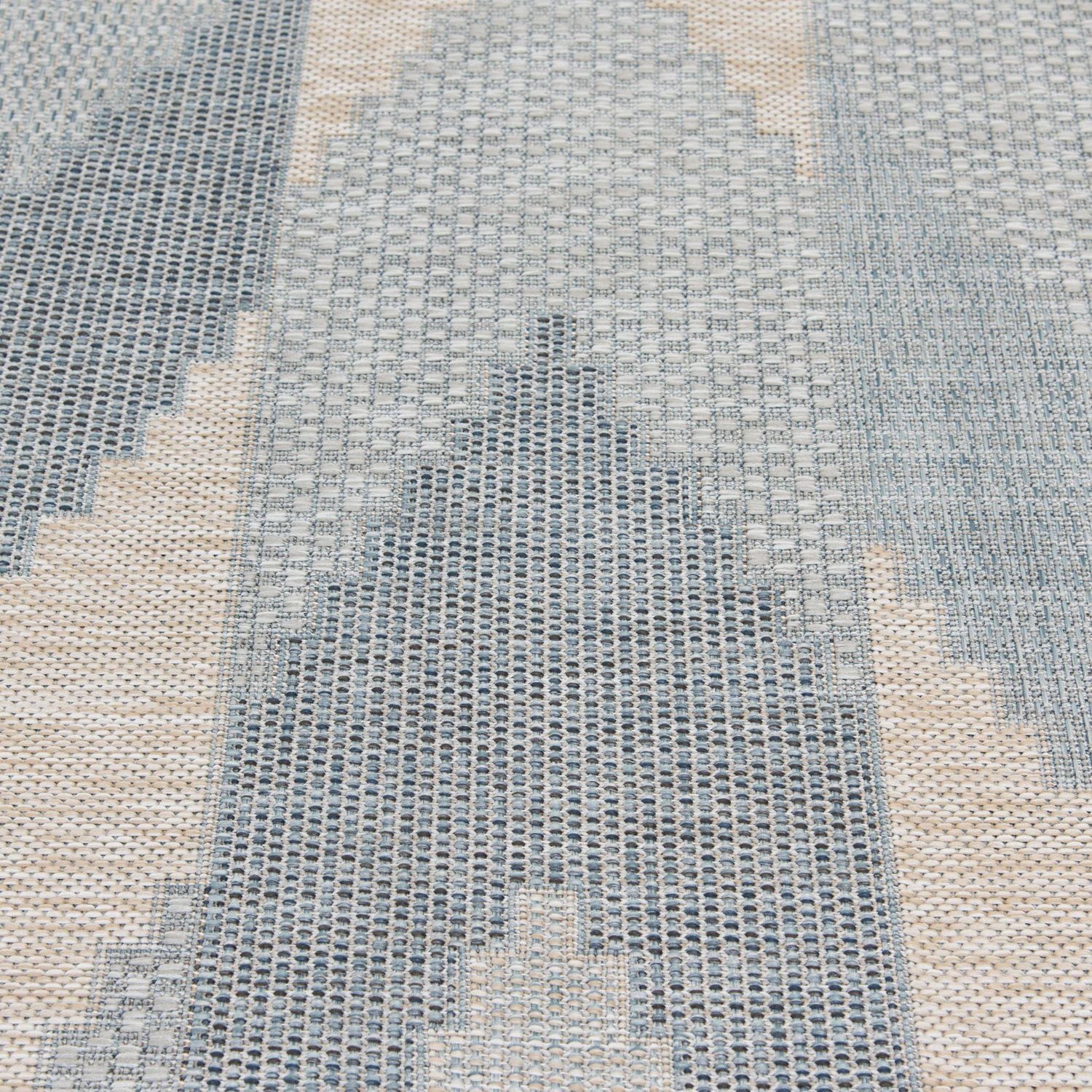 Hayweld Grey and Blue Indoor/Outdoor 8' x 10' Area Rug