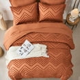 thumbnail image 5 of Davulos Queen Comforter Set 7 Pieces Soft Bedding Sets Burnt Orange Queen Bed in a Bag with Comforter, Sheets, Pillowcases & Shams, 5 of 9