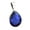 blue-sapphire, variant on Solid 925 Sterling Silver Pendant For Men Women, Natural Mystic Topaz Faceted Pear Gemstone Unique Handcrafted Pendant For Her Him