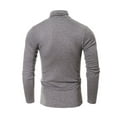 thumbnail image 5 of Biekopu Mens High Neck Polo Neck Tops Turtleneck Cotton Pull Over Sweaters Stretch Jumpers, 5 of 9