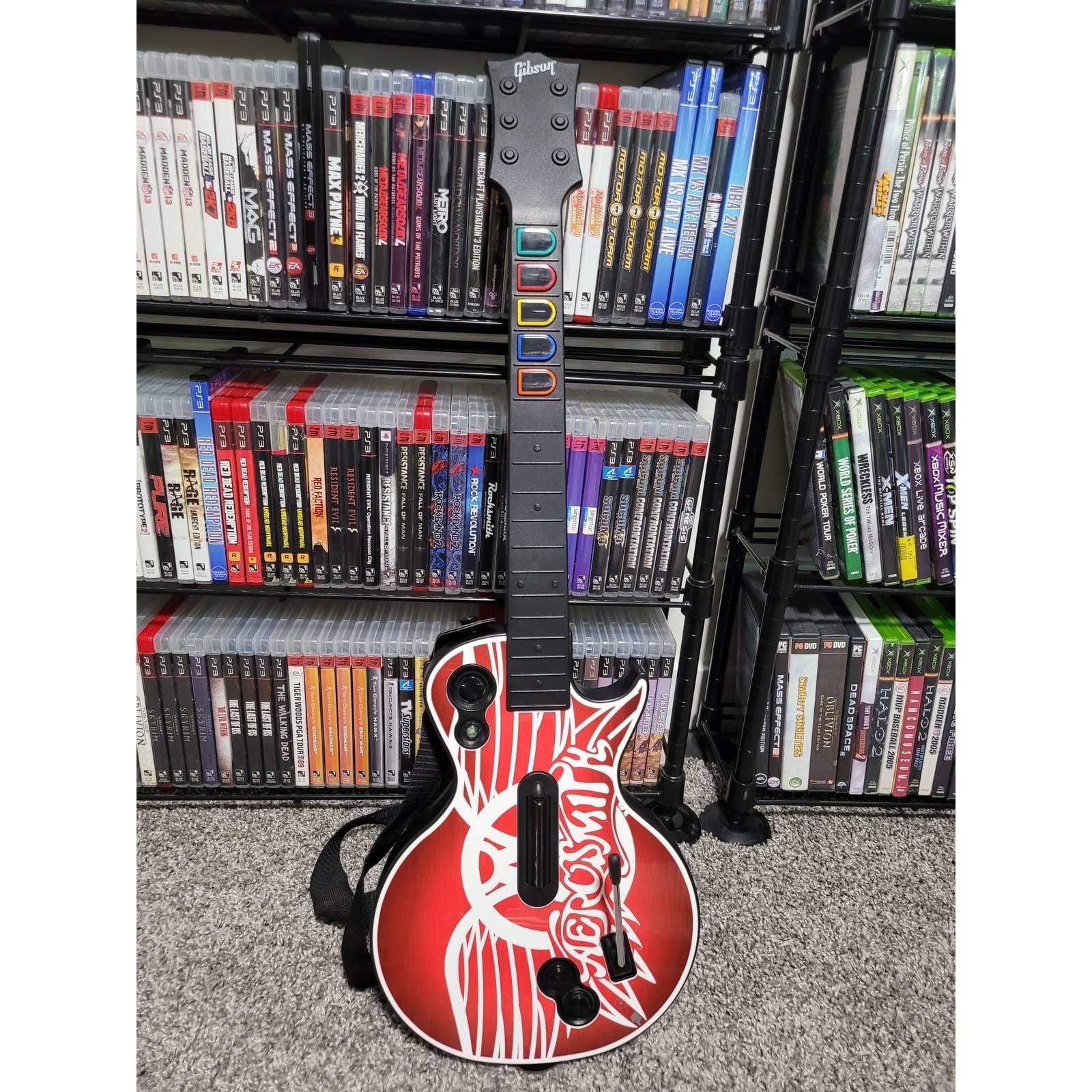 Restored Wireless Gibson Les Paul Aerosmith Guitar | Guitar Hero