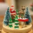 thumbnail image 3 of 1 PC Christmas Gift Adornment Rotating Music Box Table Ornament (Deer Pull Cart), 3 of 7