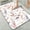 Watercolor Floral and Foliage, variant on 1pc Blue and Gold Abstract Marbling Bathroom Rug Bathroom Decor and Accessories- Durable,Anti Slip,And Quick Drying,Suitable For Indoor/outdoor Use - Perfect For Bathrooms,Bedrooms,Kitchens,Terraces