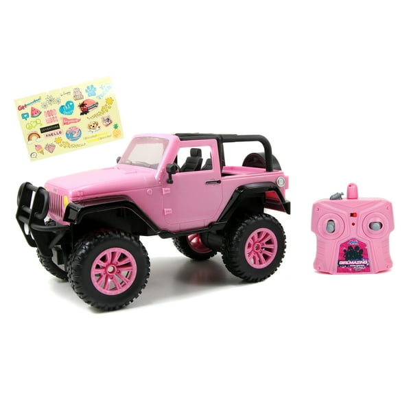 Girlmazing 1:16 Big Foot Jeep RC Remote Control Car 2.4 GHz Pink Radio Control Cars - Walmart