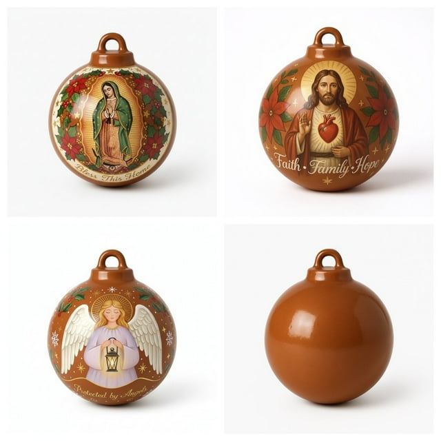 Bola Navideña para Llevar La Felicidad a Casa | Bola Marrón | Regalo Ideal | Decoración Versátil | Simboliza La Unión | 1 Unidad