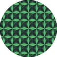 thumbnail image 1 of Ahgly Company Machine Washable Indoor Round Transitional Dark SlateGray or Dark SlateGrey Green Area Rugs, 7' Round, 1 of 7