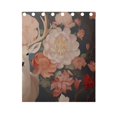thumbnail image 5 of Deer White Flowers Curtains Black Out 63 Inch Length Curtains for Sliding Glass Doors Bedroom Living Room 2 Panels Set, 5 of 5