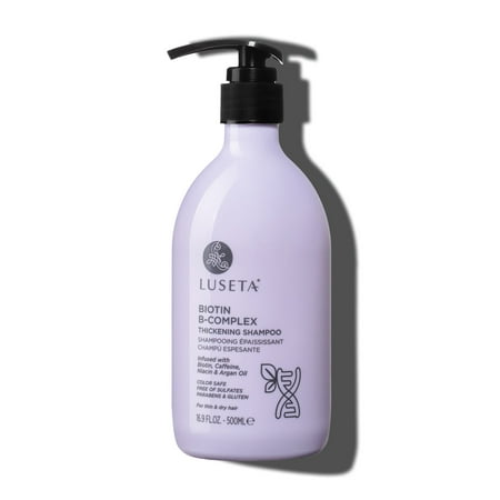 Luseta Biotin B-Complex Thickening Hair Loss Shampoo for Thin & Dry Hair - Sulfate Free Paraben Free Color Safe