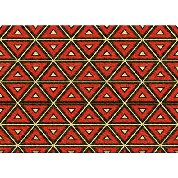 Ahgly Company Indoor Rectangle Patterned Cranberry Red Area Rugs, 8' x 12'