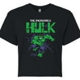thumbnail image 3 of Marvel Hulk - 8 Bit Pixelated - Juniors Cropped Graphic T-Shirt, 3 of 5