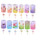 thumbnail image 3 of MasteelfCA 12pcs Flower Printed Lantern Foldable Festival Paper Lanterns for Decoration (Mixed Color and Style), 3 of 9