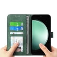 thumbnail image 2 of Funda Tipo Billetera para Samsung Galaxy S26 Ultra Carcasa Abatible con Porta Tarjetas, Bolsillo para Efectivo, Soporte Ajustable, Cierre Magnético y Correa de Muñeca Verde, 2 of 6