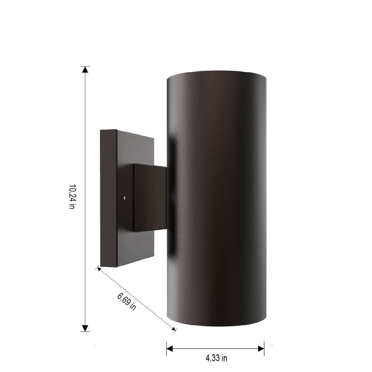 Better Homes & Gardens Wall Light in/Outdoors Stylish Cylinder Sconce, E26 Base, Lighting Fixture