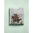 thumbnail image 3 of Santa Cowboy Rodeo Festive Men's Sweatshirt, 3 of 4