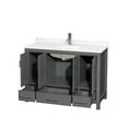 thumbnail image 4 of Wyndham Collection Wcs141448s-Qtz-Unsmxx Sheffield 48" Free Standing Single Basin Vanity, 4 of 7