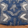 thumbnail image 3 of Safavieh Dip Dye Riagan Floral Area Rug, Navy/Gray, 7' x 7' Round, 3 of 8